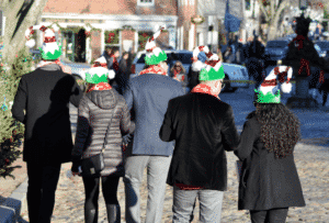 Hats during Nantucket Christmas Stroll