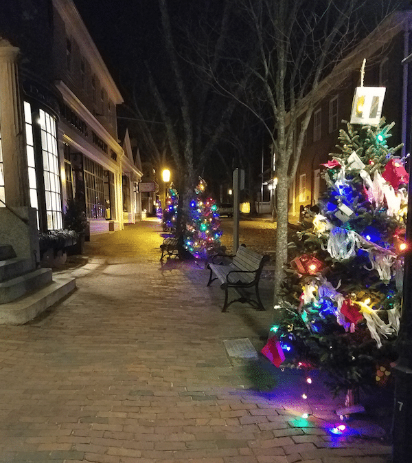 A Night View of Nantucket at Christmastime Blog