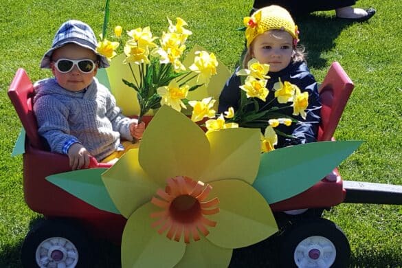 Children in Nantucket Daffodil Festival