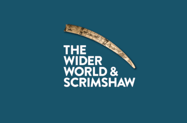 Wider World & Scrimshaw logo Logo 1 color background