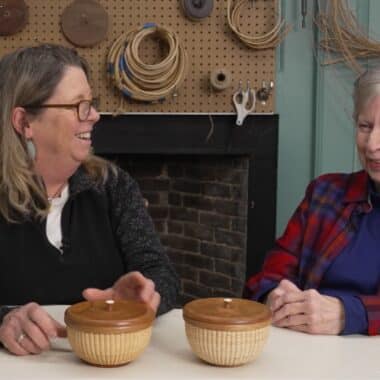Mary Lacoursiere Kathleen Myers Basket WorkshopNHA